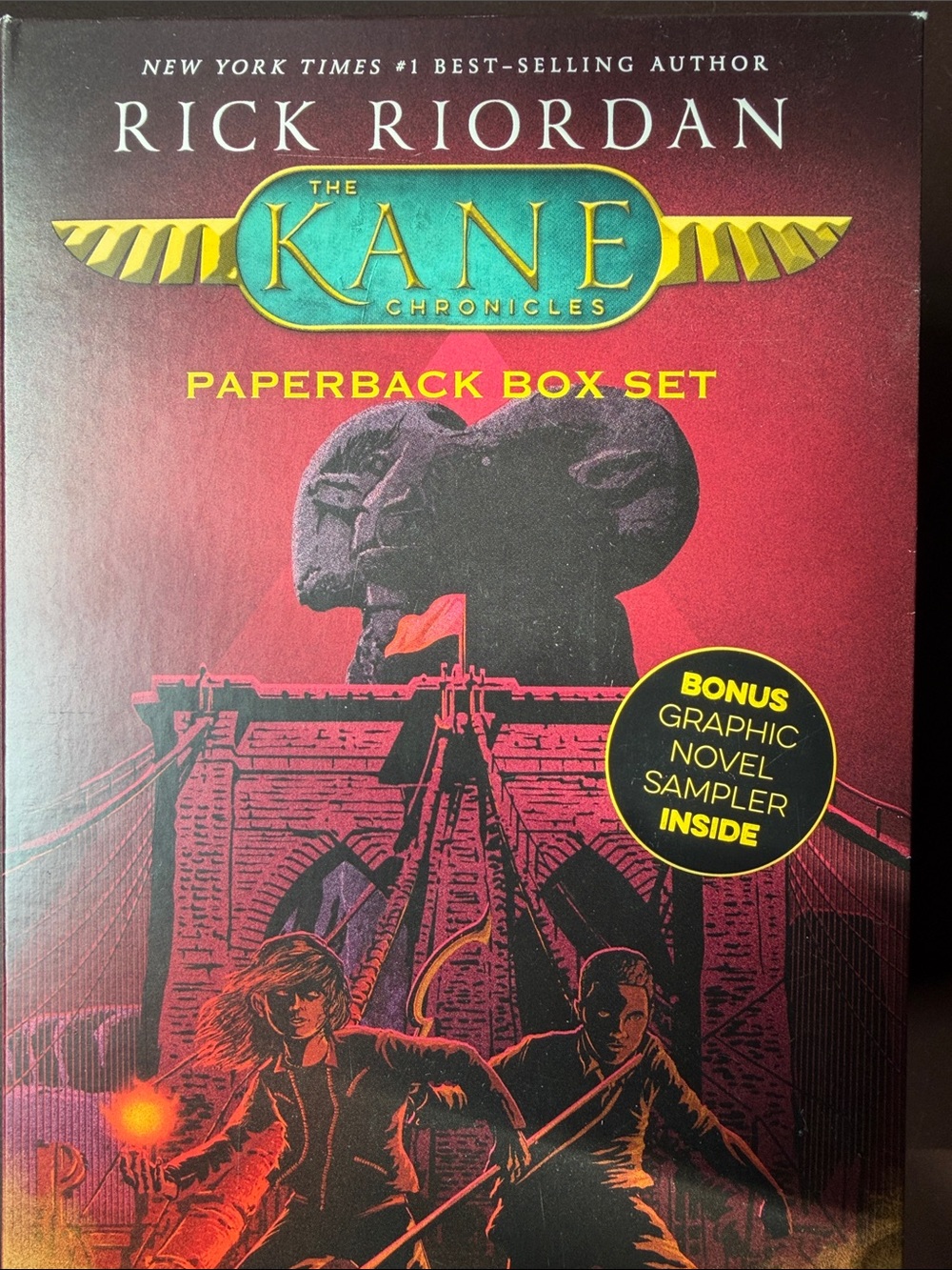The Kane Chronicles Paperback Box Set by Rick Riordan - books 1-3